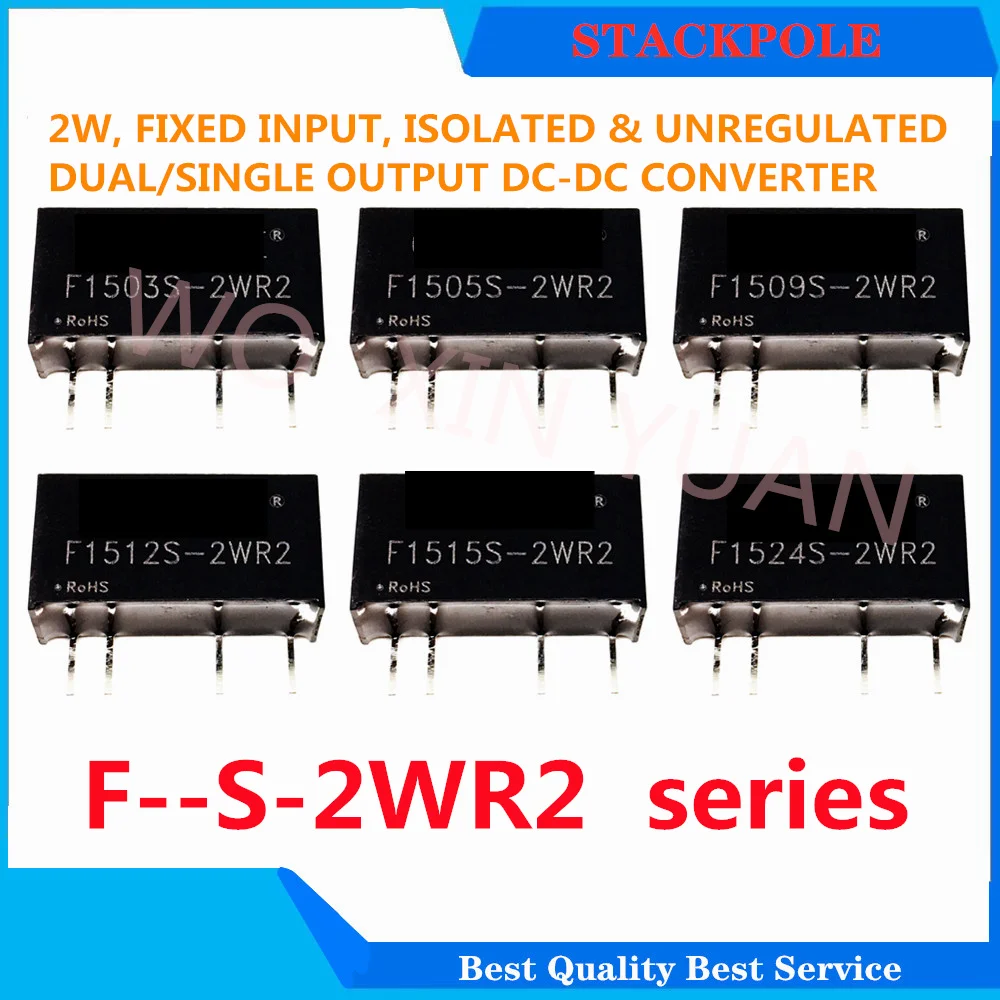 

5pcs/lot F1512S-2WR2 F1515S-2WR2 F1524S-2WR2 F1512S F1515S F1524S SIP-4 [ 2W DC-DC ] New original