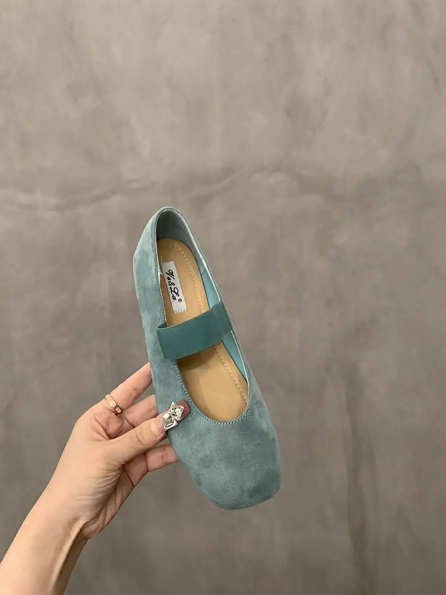 2024 New Women Flats Soft Mary Jane Shoes Soft Casual Outdoor Dress Flat Ballet Shoes Round Toe Shallow Slip on Flats