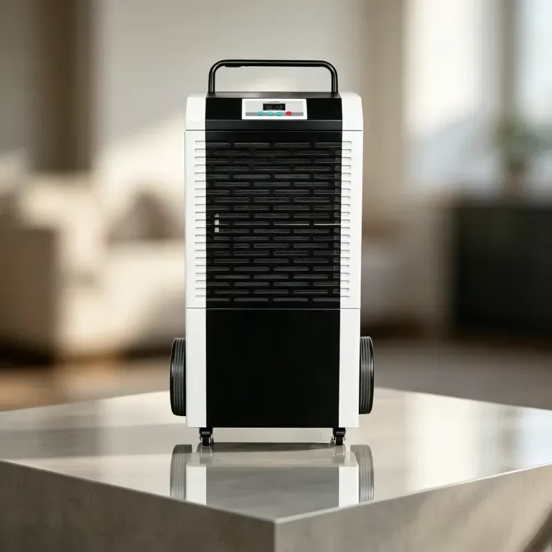 138L D Industrial Dehumidifier Portable Commercial Air Dryer for Warehouse Factory Mobile Humidity Control System with Wheels