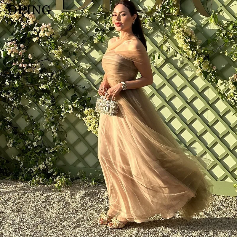 

BOEING Элегантное платье трапециевидной формы для выпускного вечера на одно плечо без рукавов с драпировкой из тюля вечерние платья длиной до пола вечернее платье по индивидуальному заказу