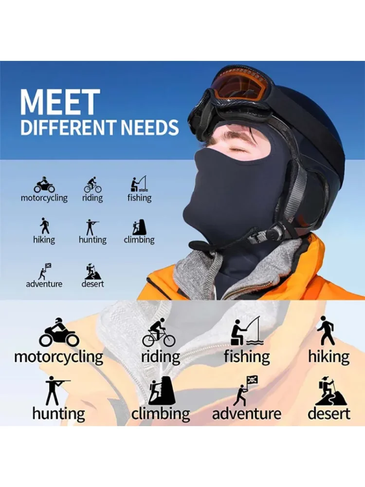 AliExpress NONE Men Bicycle Balaclava Full Face Mask Hiking Cycling Windproof Breathable Sun Protection Hat Motorcycle Helmet Liner Hat