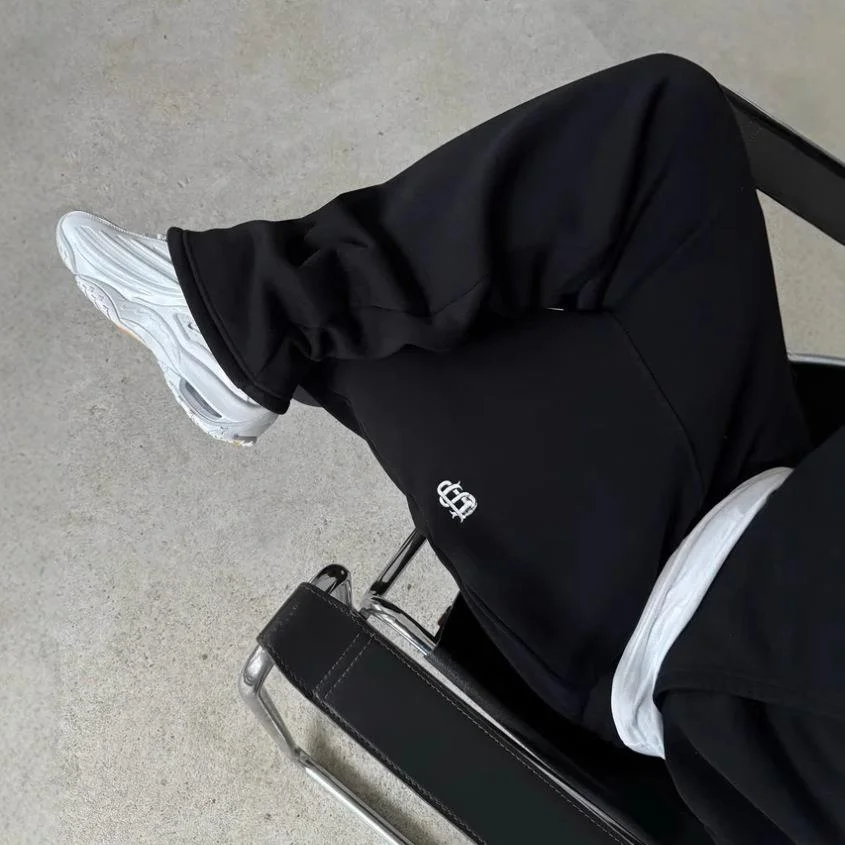 

Sports And Casual Pants Street Sle Retro Y2K Cross-Border Loose Fit Printed mid Waist Straight Leg PVC Menswear