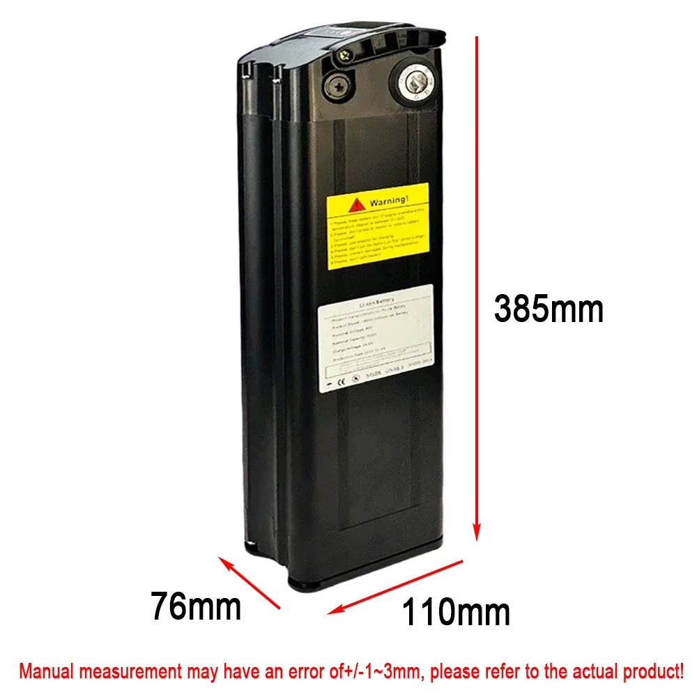 Higher Quality 48V 30AH/30000mAh Silver fish Lithium Ion High Power 250W 500W 750W 1000W 48V 30AH 18650 BatteryPack+charger