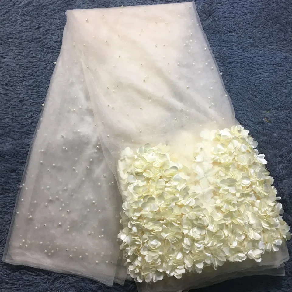 Wine African Lace Fabric 2024 High Quality 3d Lace Fabric 5 Yards for Wedding Dress Sew SH1052 Nigerian French Tulle Lace Fabric