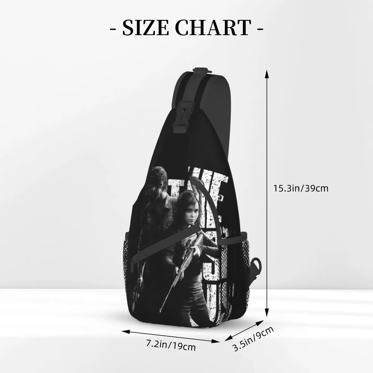 The Last Of Us Ellie Joel Small Sling Bag Chest Crossbody Shoulder Sling Backpack Outdoor Hiking Daypacks Video Game Cool Bag