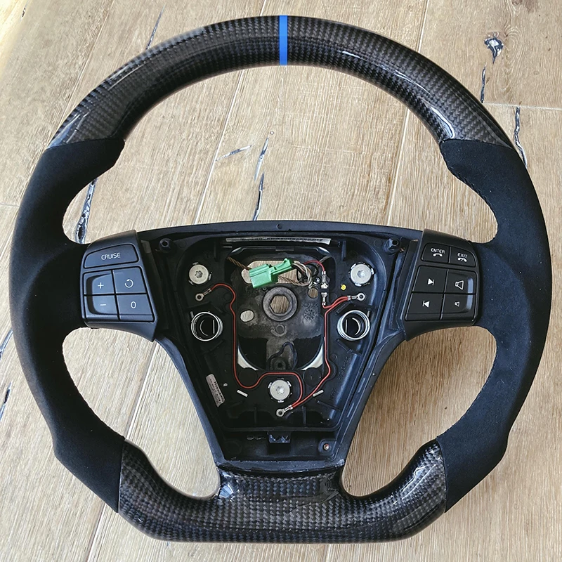 Aroham 100% Real Carbon Fiber Steering Wheel For Volvo S40 C30 V50 C70 2004 2005 2006 2007 2008 2009 2010 2011 2012