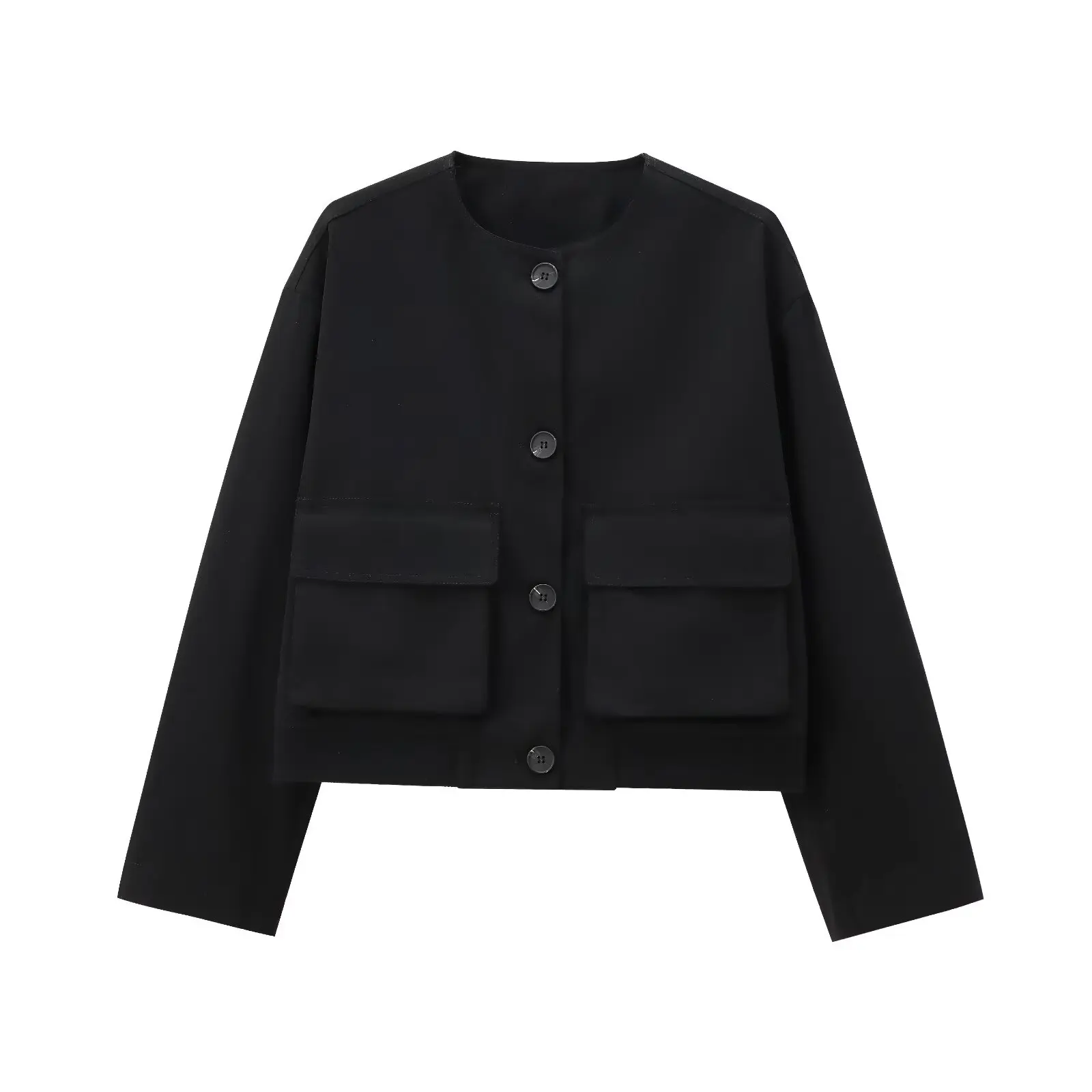 JNLEAOG Herbst Neue frauen Faion Design ket Verziert Pilot Jaet Mantel Polyester Stand Fit Damen Oberbekleidung