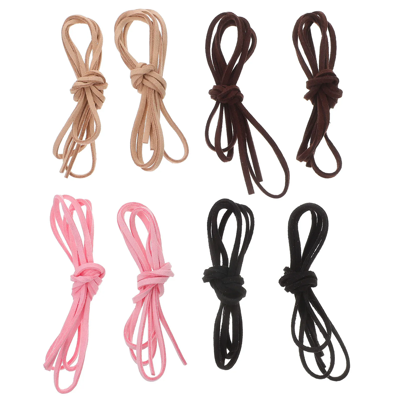 

8Pcs Suede Cord 3mm Soft Durable String for Bracelet Necklace Jewelry Making DIY Crafts Beading Dream Catcher Supplies