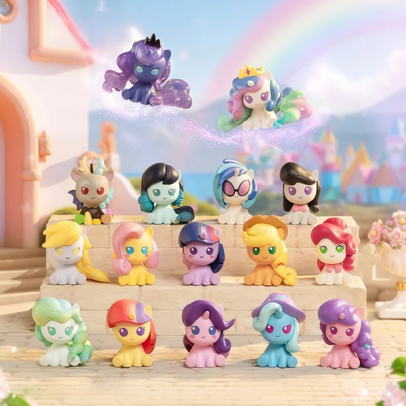 

Funism My Little Pony Friendship is Magic Series Magic Bottle Blind Box Figures Set Desktop Ornament Official Birthday Gift