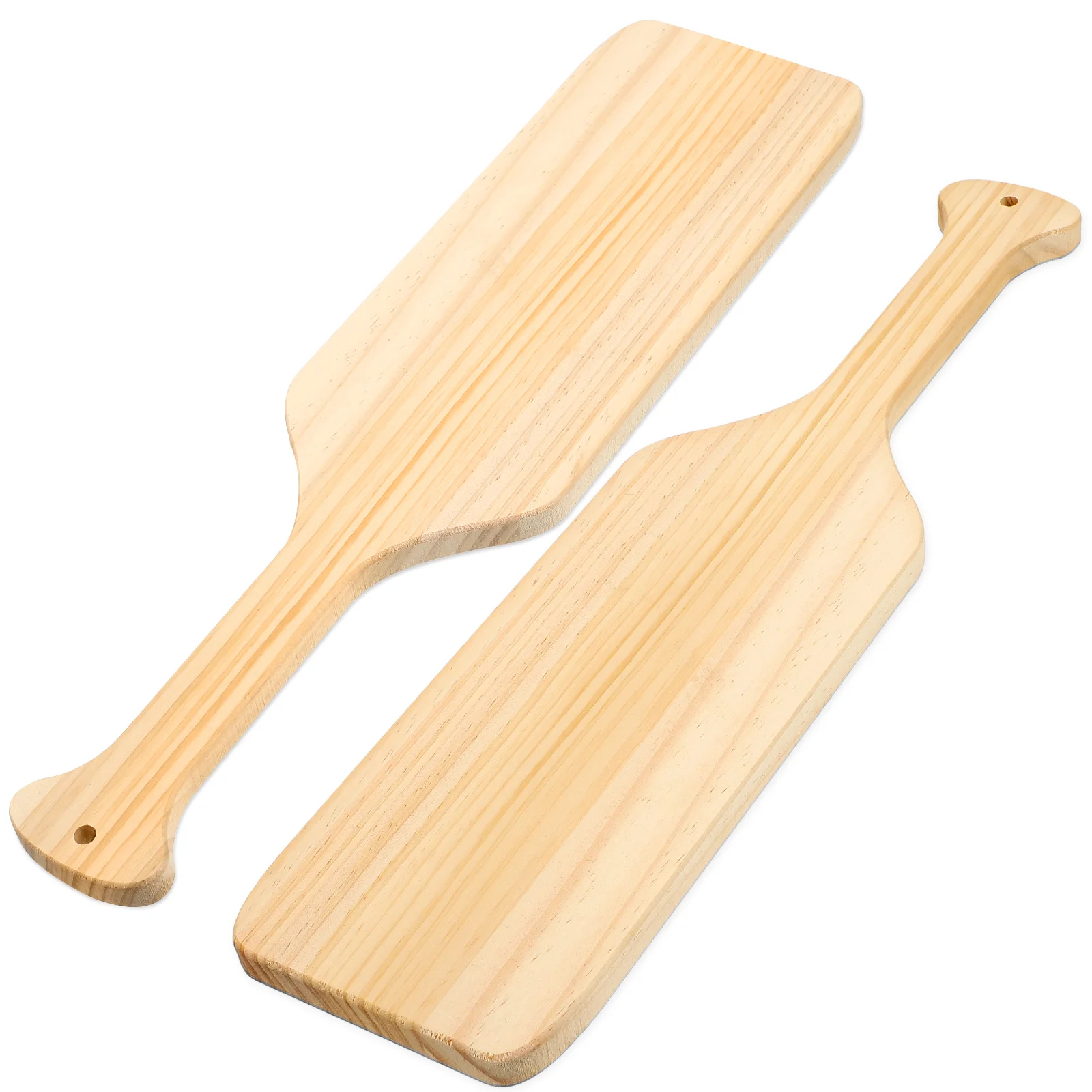 

2 Pcs Board Paddle Decor Sorority Frat Paddle Small Pine Wood Wreath Making Supplies Unfinished Wooden Borad