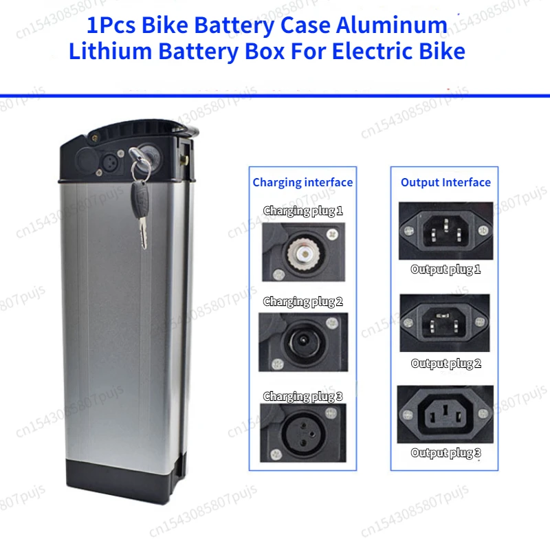 Bike Battery Case Aluminum Lithium Battery Box for Electric Bike 36V/48V  Large Capacity Holder Case Bicycle Accessories