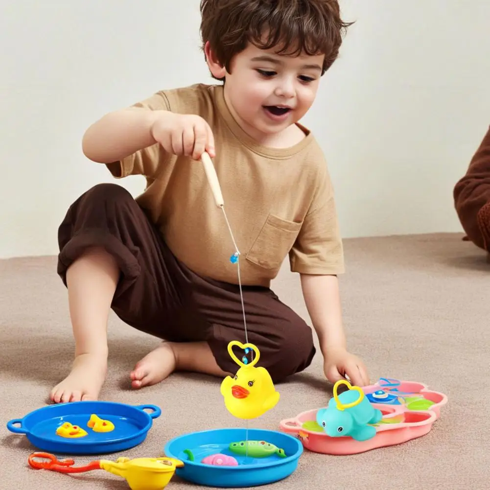 Juguete de pesca de pato seguro para niños, 20 piezas, juguetes de pesca de pato para niños, divertidos juegos flotantes para playa, piscina, juguetes para baño interior y exterior