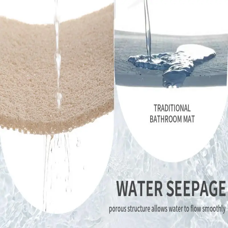 المضادة للانزلاق حصيرة الحمام المرحاض قابل للغسل الكلمة حصيرة ماصة الأوساخ مقاومة مدخل حصيرة بولي كلوريد الفينيل اللوف لفائف الاطفال الحمام حصيرة #5