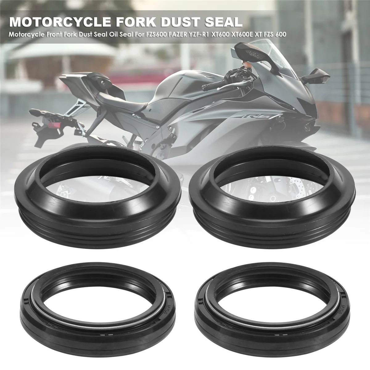 Motorcycle Front Fork Dust Seal and Oil Seal for Yamaha FZS600 FAZER YZF-R1 XT600 XT600E XT FZS 600