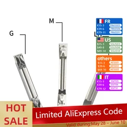 10pc MGGN150 MGMN200-g H01 MGMN300 Carbide Grooving Insert Lathe Slotted Blade H01 For Aluminium Cutting Turning Tool Blade