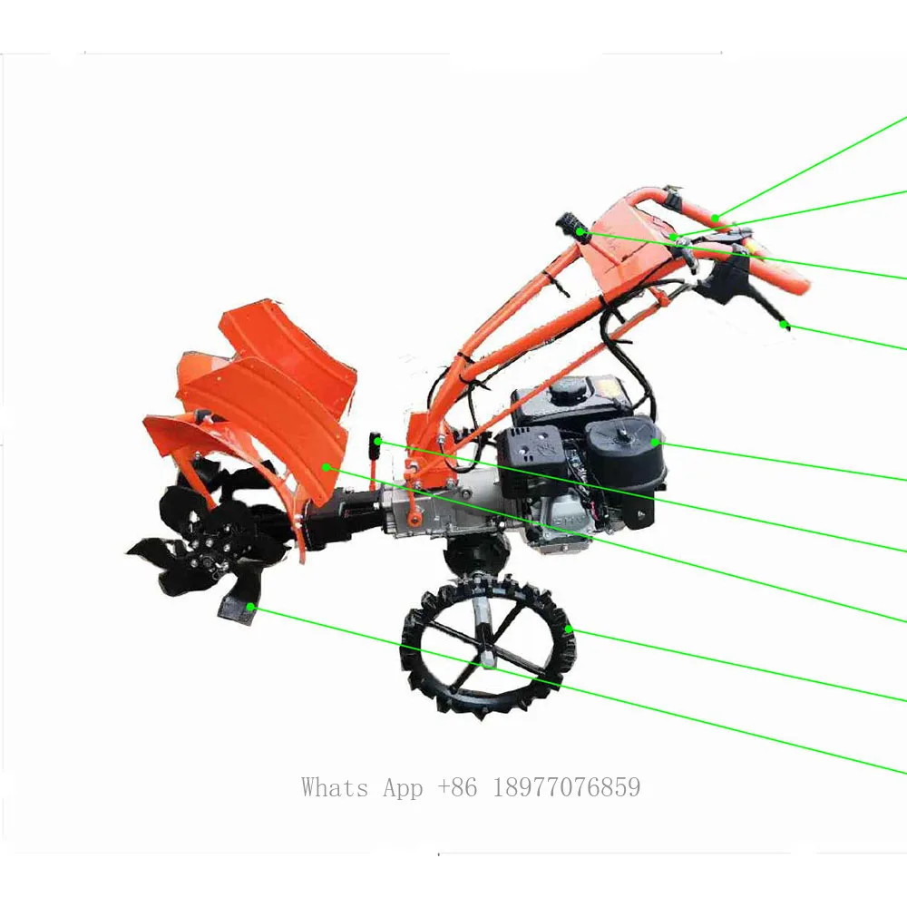 Factory Price Hand Weed Removal Machine Hand Tiller Cultivator Garden Tractor