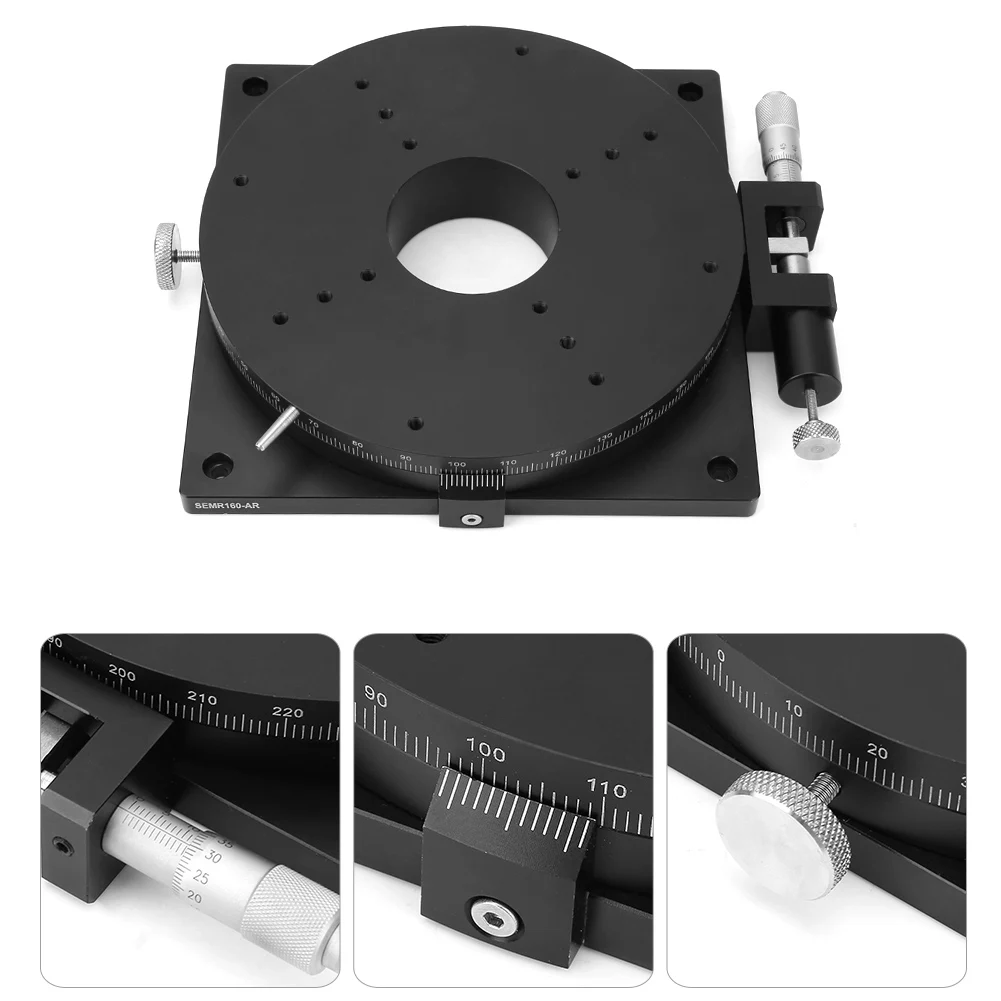 Sliding Stage R160 Manual Rotation Stage Rotating  Precision Bearing Sliding Tuning Stage 160mm*30mm R Rotation Stage