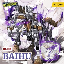 52TOYS INFINITYBOX IB-03 BAIHU Tiger Deformation Robot, Converting in Mecha and Cube, Action Figure, Collectible Gift