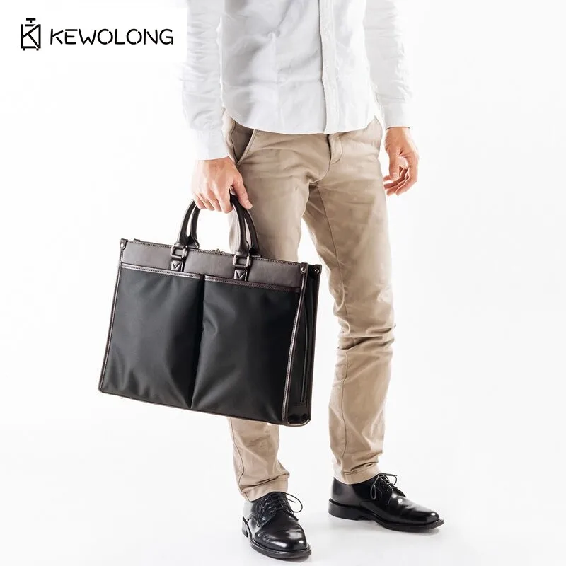 

Waterproof 15.6 Inch Laptop Bag for Business, Office Briefcase Computer Messenger Bag for Men & Women, Wide Opening Easy Access