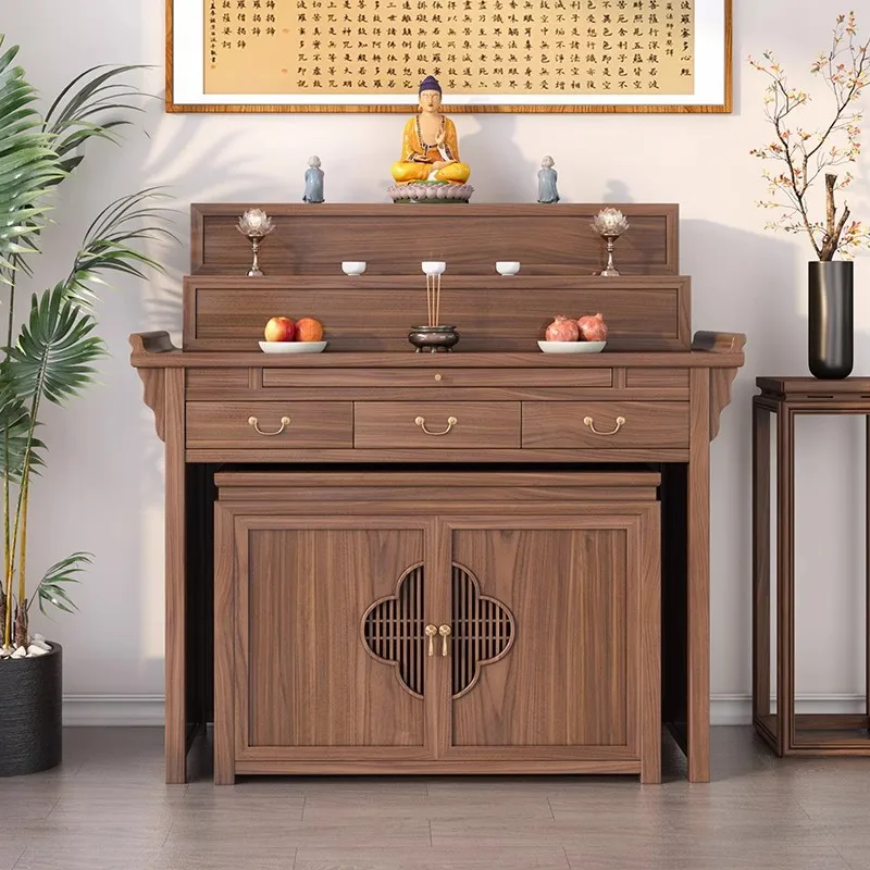 

Offering table Shentai Household use God of Wealth Guan Gong Bodhisattva Shentai Solid wood platform