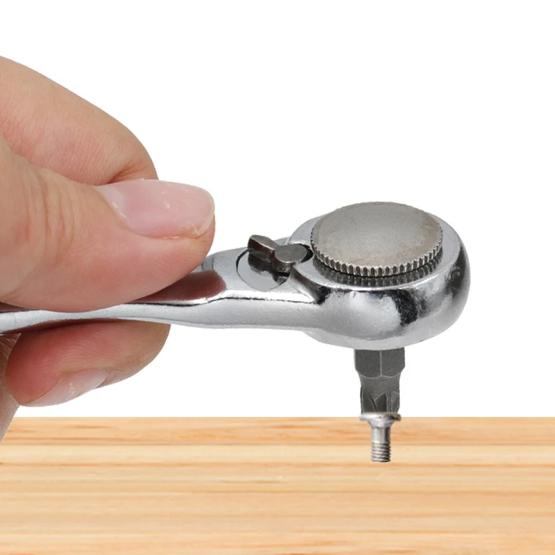 Imagem -04 - Quick Release Ratchet Chave Soquete Mini Hex Bit Driver Chave de Fenda Chave de Fenda 72 Dentes