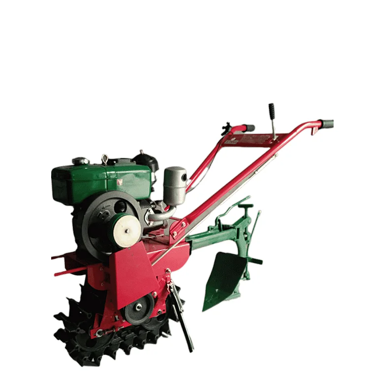 Agricultural use chain track micro-tiller hand push 8HP Tracked microtiller