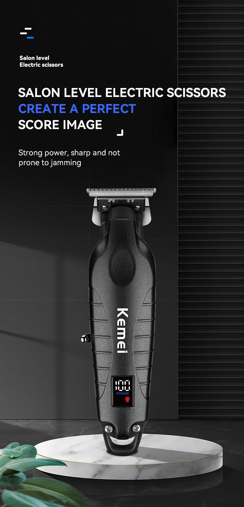 Kemei Haarschneidemaschinen-Set für Männer Elektrischer Rasierer Haarschneider Professionelle Schneidemaschine KM-2296 KM-3382 KM-2293 Haarschneidemaschine – Detail 1