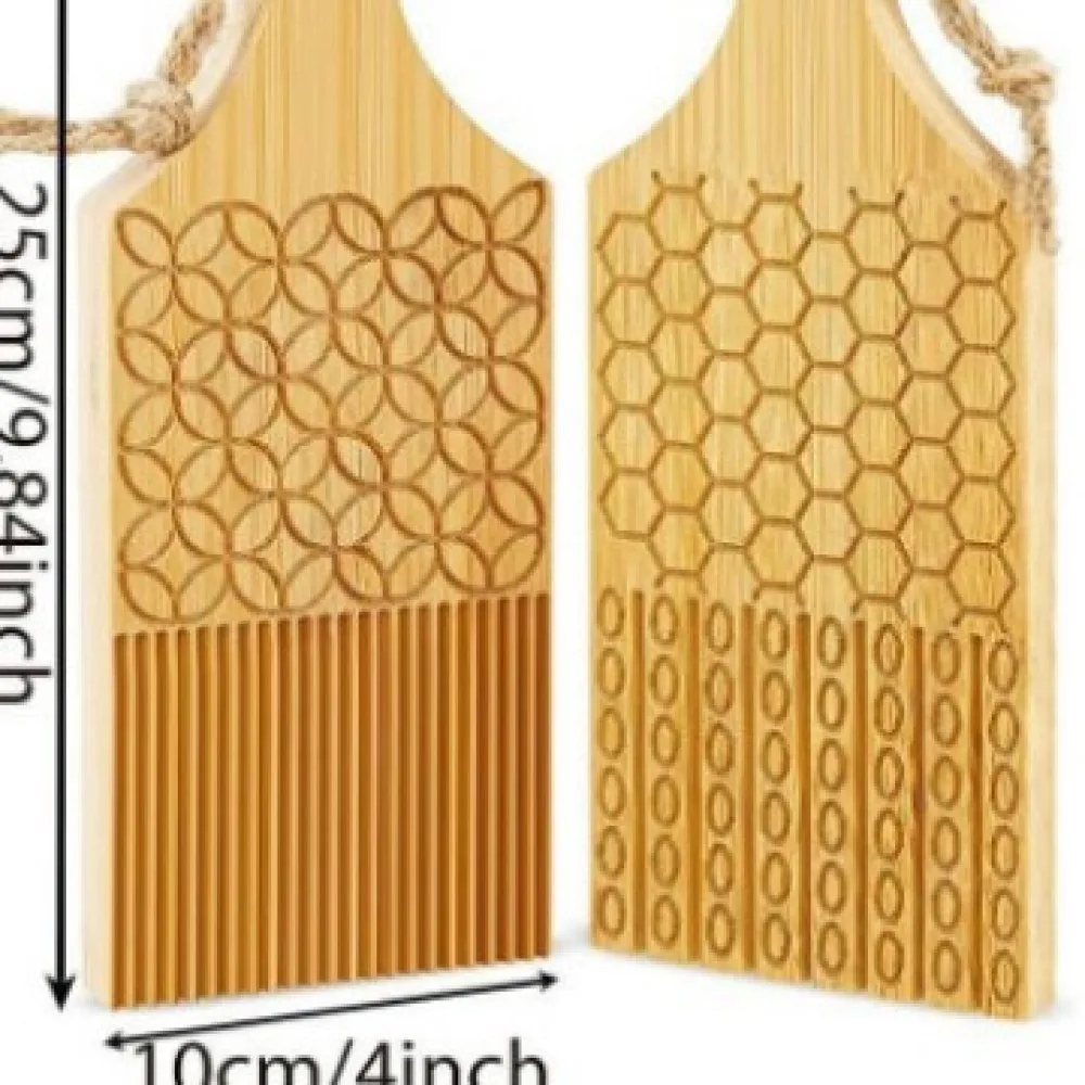 Handmade Pasta Gnocchi Board Bamboo Tool For Shaping Dough Italian Style Noodle Maker Kitchen Gadgets Cooking Prep Utensils