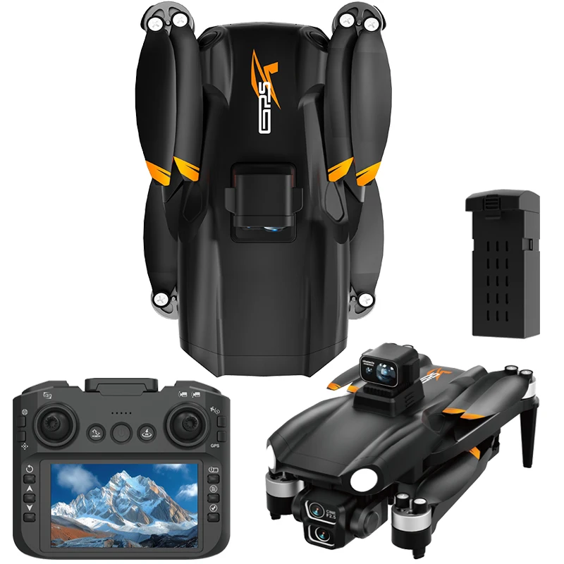 

GPS 8K Drone RC Quadcopter Dron with 4k Camera Professional FPV 4.5 In Screen Remote Control Toy UAV Foldable Aerial Photography