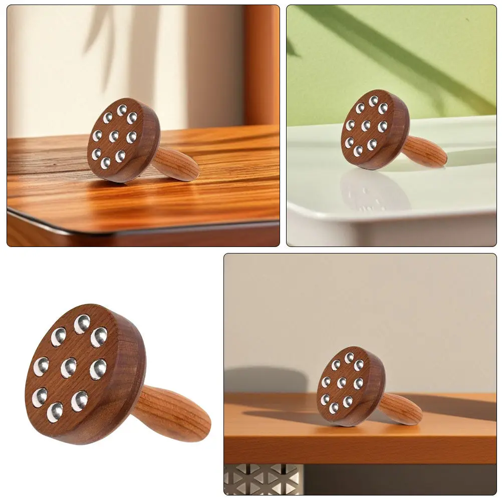 

Массажный ролик для рук и ног из бука со стальными шариками, съемный, для расслабления мышц