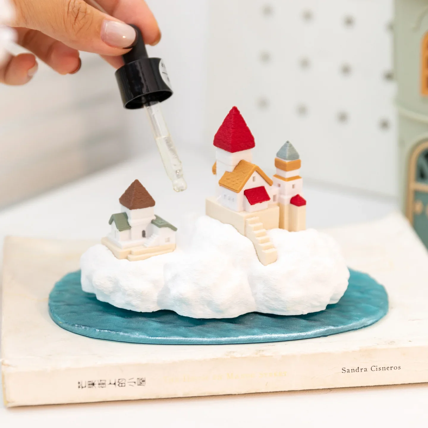Cloud Castle Aroma Essential Oil Diffuser DIY Fragrance Decor Home Room Bathroom Desktop Ornament Accessories Gifts for Women