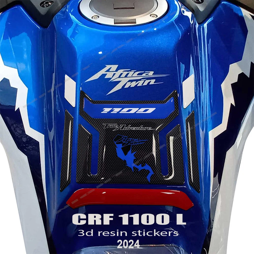 

For CRF 1100L Africa Twin 2024 CRF1100L Africa Twin Accessories Motorcycle 3D Epoxy Resin Sticker Protection Kit Fuel Tank Pad