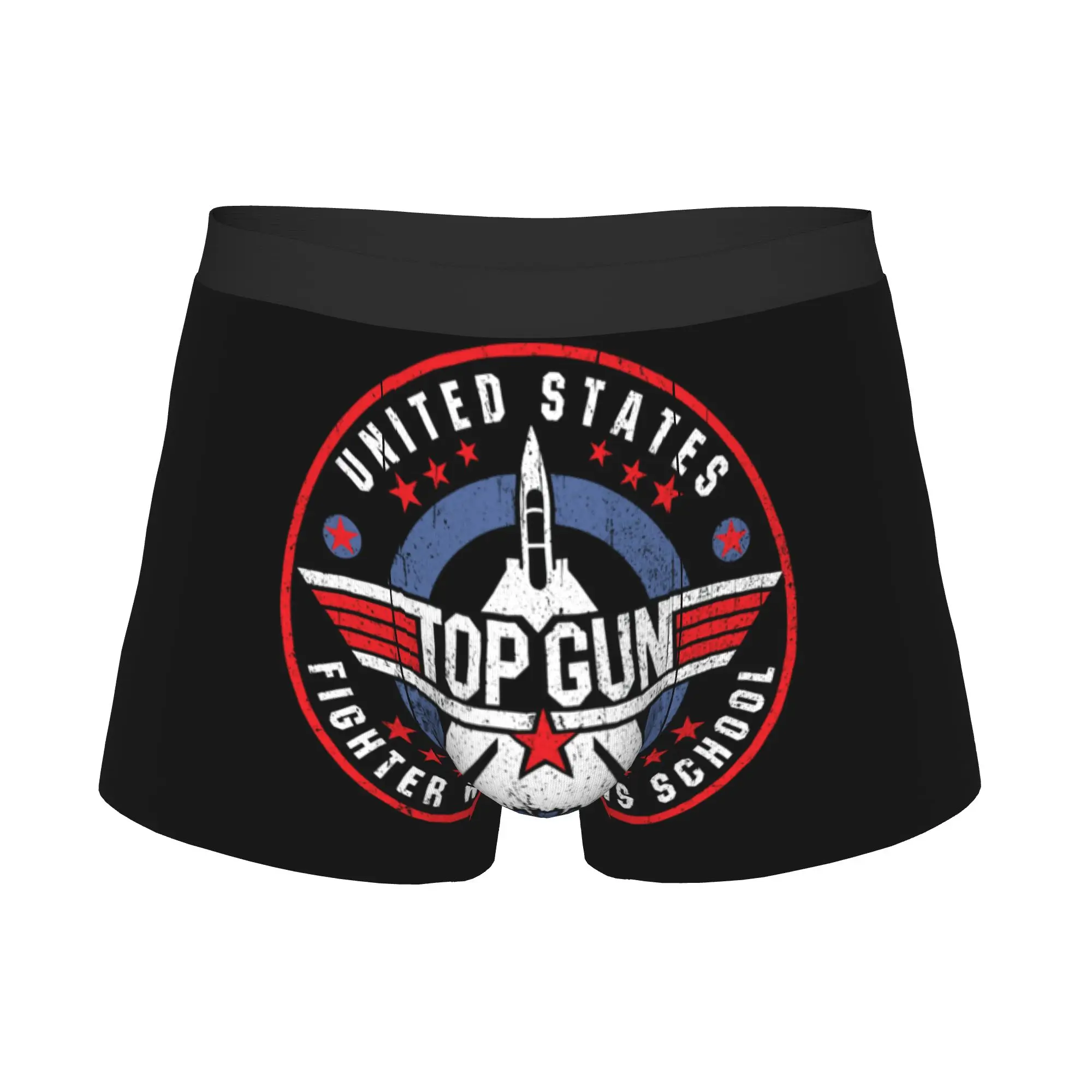 US Fighter Weapons School Worn Boxers Shorts Men Top Gun Maverick Briefs Underwear Fashion Underpants