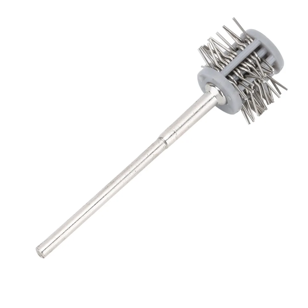 Silver Jewelry Polishing Tool Length 5.8cm Stainless Steel Grinding Wheel With Handle Jewelry Making Processing Tool