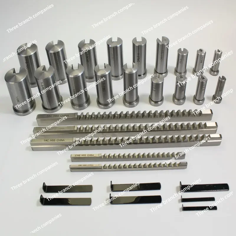 30-Piece Imperial Set, Involute Spline , Standard Part Metric Keyway Push Knife