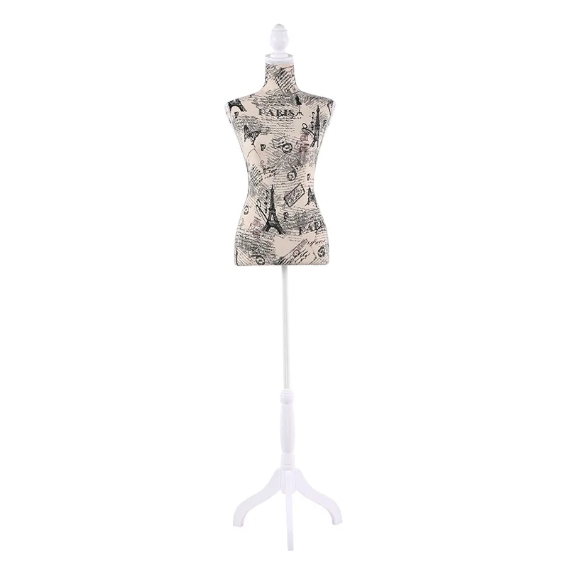 1pc Adjustable Female Mannequin Torso Dress Form Display with Linen Fabric  Cover and Tripod Stand for Fashion Design and Display - AliExpress 15
