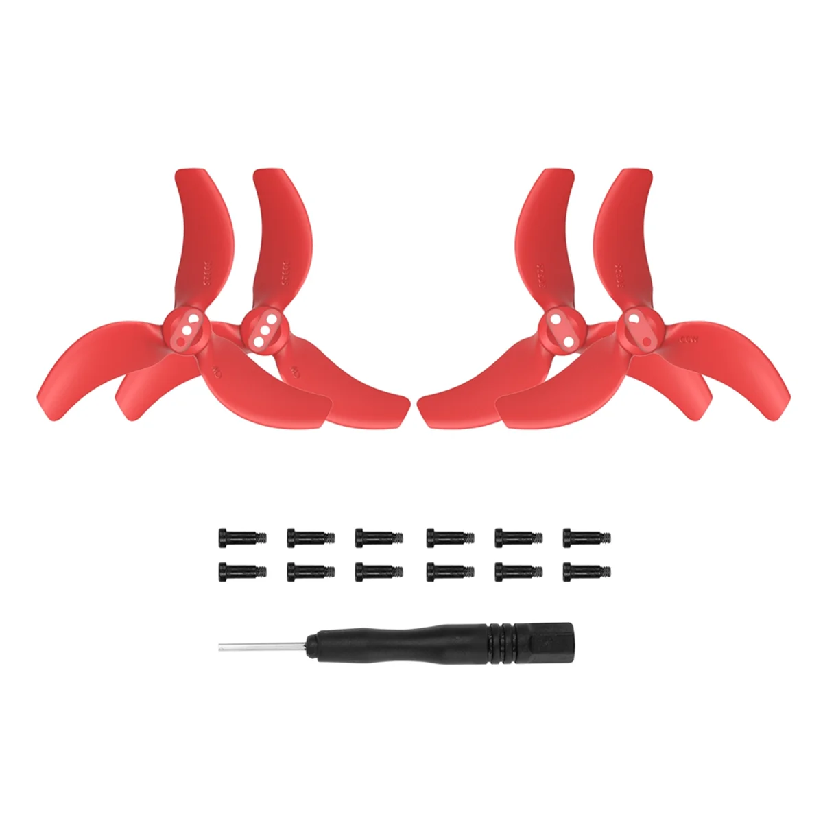 2 Pair of Propeller Blades for Avata 2 Propeller 3032S Blades Mini Lightweight Drone Wing Accessories,Red