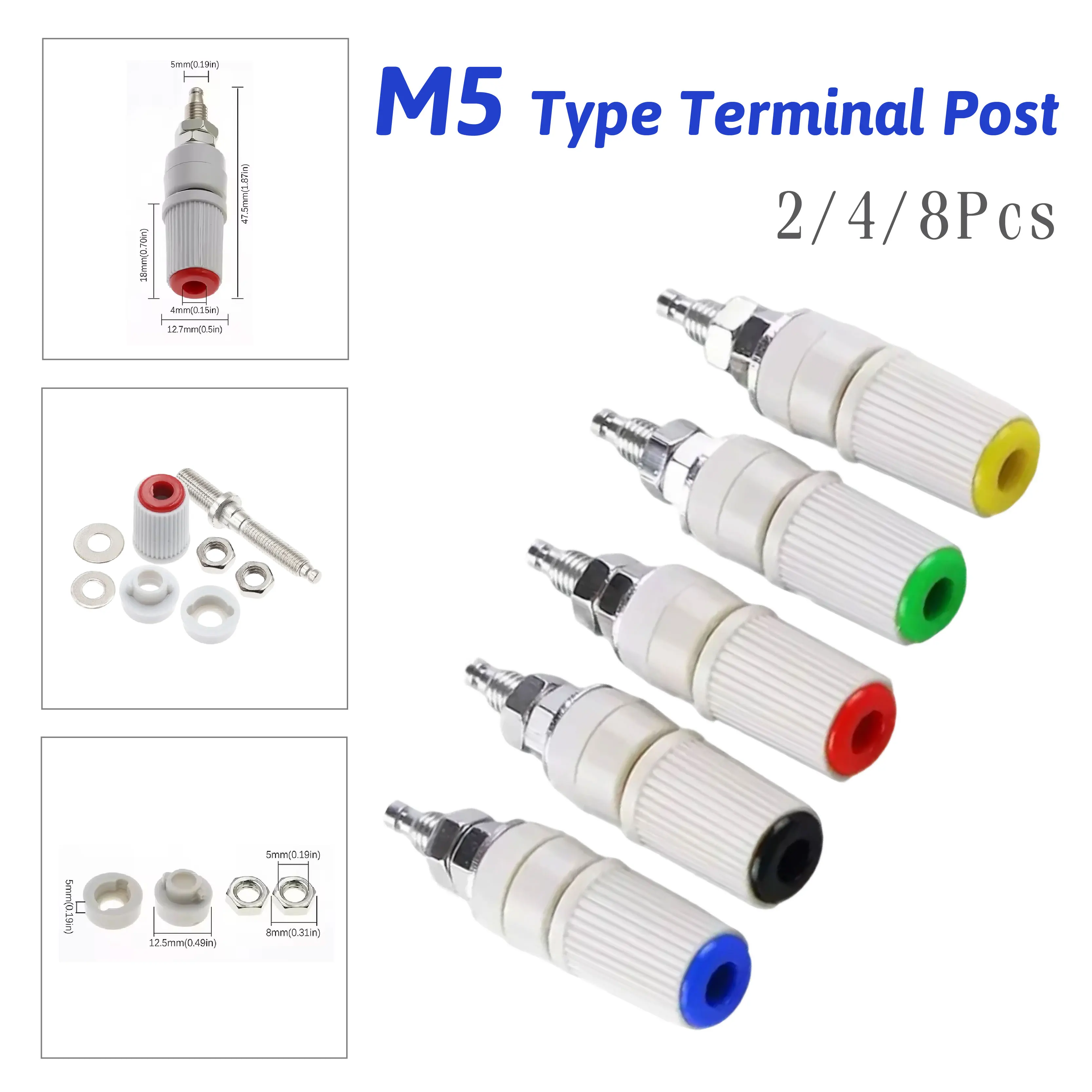 

Высокоточная розетка M5*48MM 30A, клемма из чистой меди, 5 мм, розетка типа «банан»