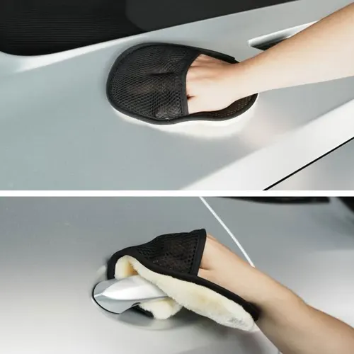 Imagen 2 del producto Limpiador de cepillo de limpieza de coche, guantes de lavado de coche suaves similar a la lana, cepillo de limpieza, cuidado de lavadora de motocicleta, estilo de coche automotriz
