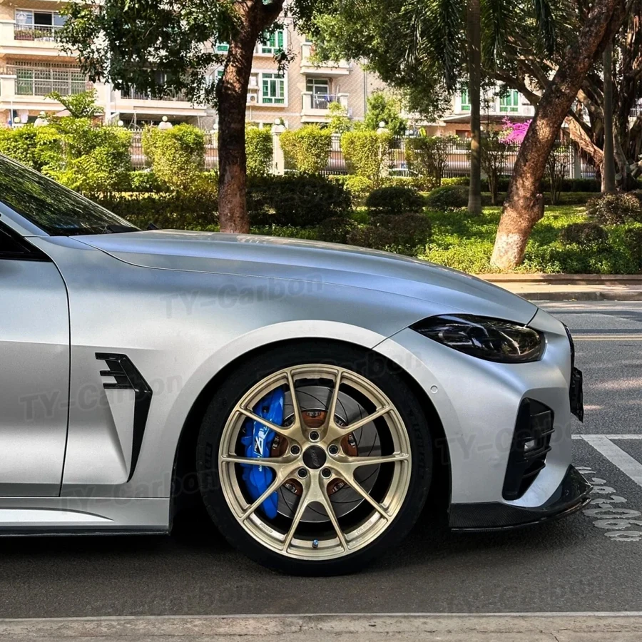 Prawdziwe suche włókno węglowe Przednia osłona przepływu powietrza Boczny błotnik Wentylator Wykończenie Rozdzielacze Skrzydło Do BMW serii 4 G22