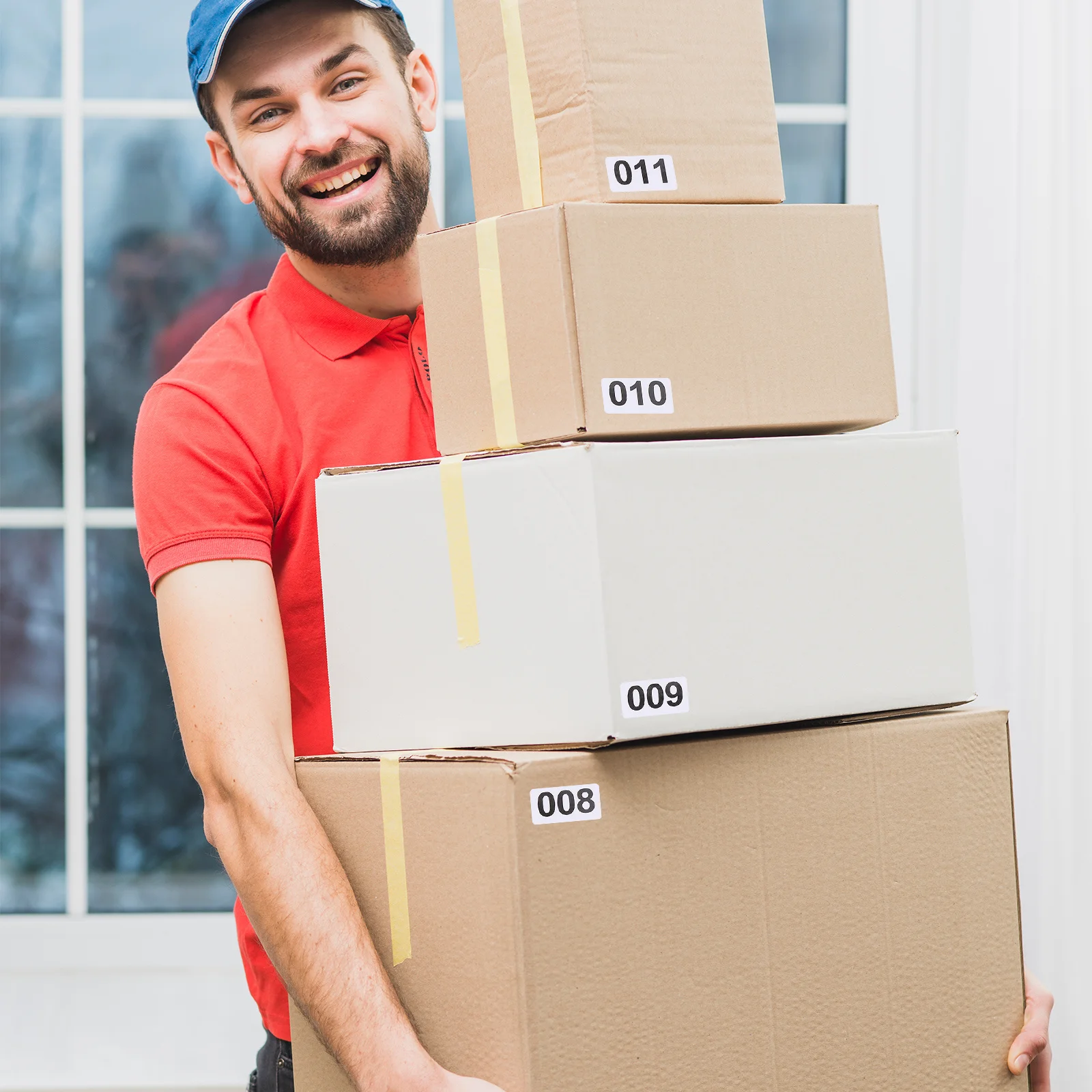 

1 Roll Number Stickers for Warehouse Labeling Practical Adhesive Pasters Decor Organization Simple Numeric Labels New Arrival