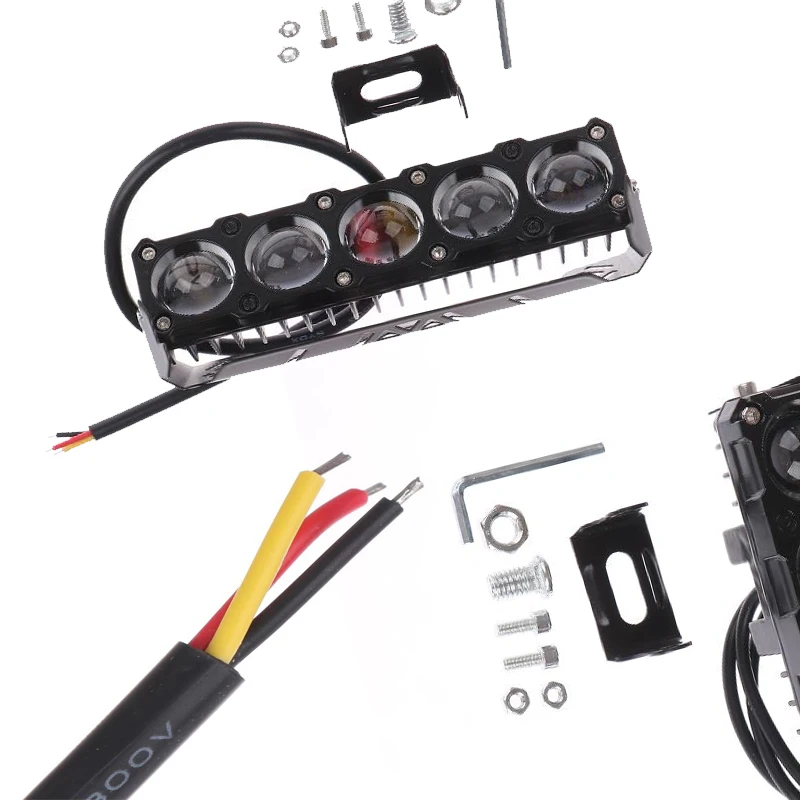 

Алюминиевый мотоциклетный светодиодный прожектор, двухцветный дальний/ближний свет, противотуманные фары для легковых автомобилей, грузовиков, внедорожников, UTV, мини-объектив, фары дальнего света