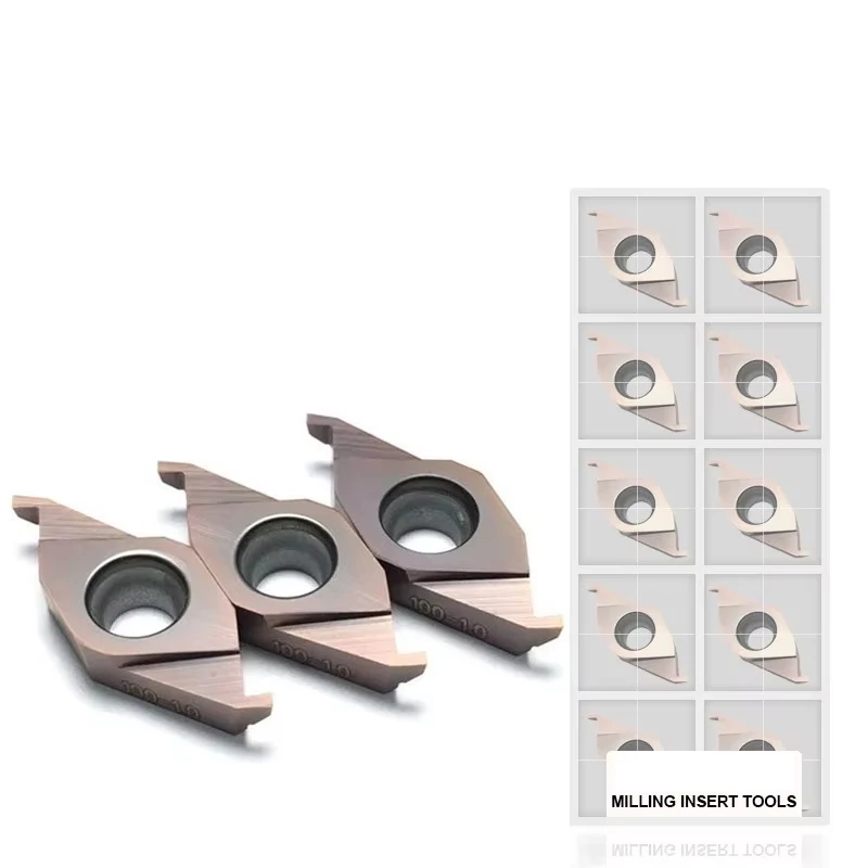 

10Pcs/Box FC1604R100-300 CNC Milling Inserts Face Grooving Tools Carbide Cylindrical Bore Milling Insert Cutter Indexable