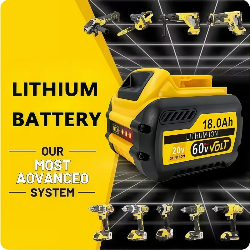 Náhradní baterie 8Ah/10Ah pro DeWalt 20V 21700 DCB200 kompatibilní s baterií pro nářadí DeWalt 18V/20V - náhled 6