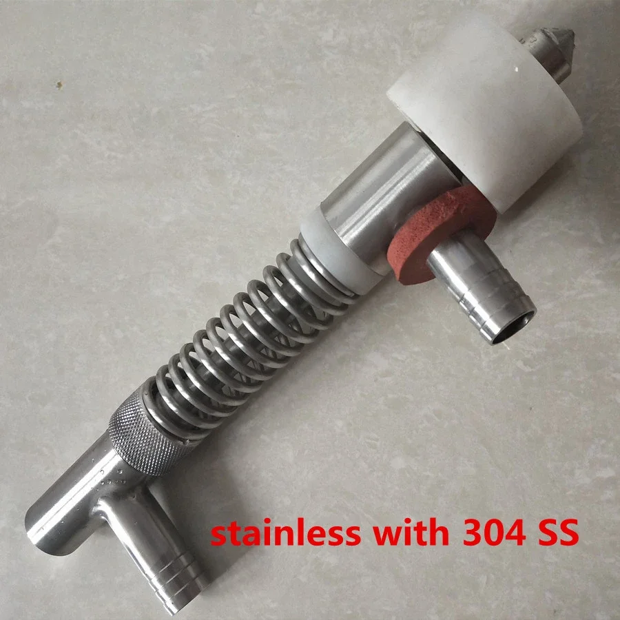 overflow Liquid Filling nozzle of Filling Machine Connection Joint size is 19mm , 20mm inner size bo