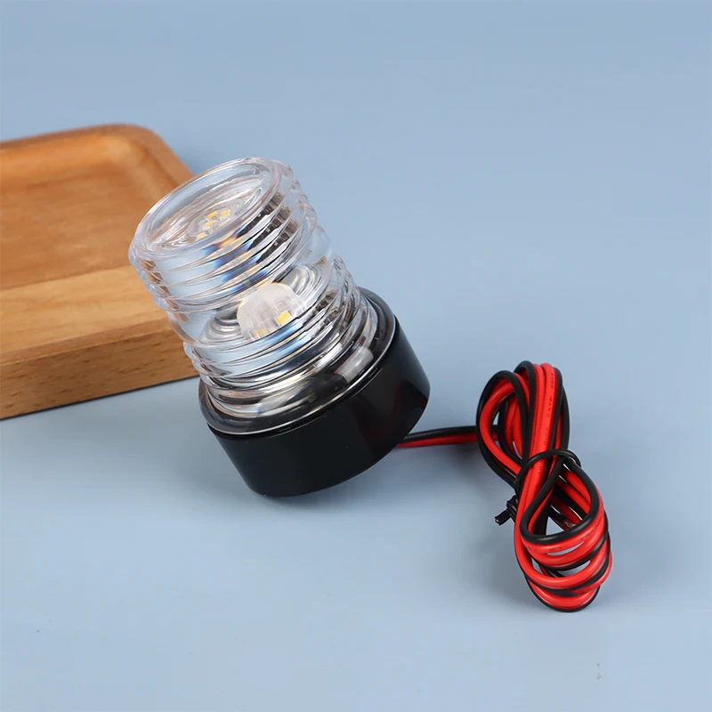 ไฟสมอเรือทรงกลม360องศาไฟ LED 12V กันน้ำไฟเดินเรือเรือยอชท์6300K โคมไฟสมอเรือ