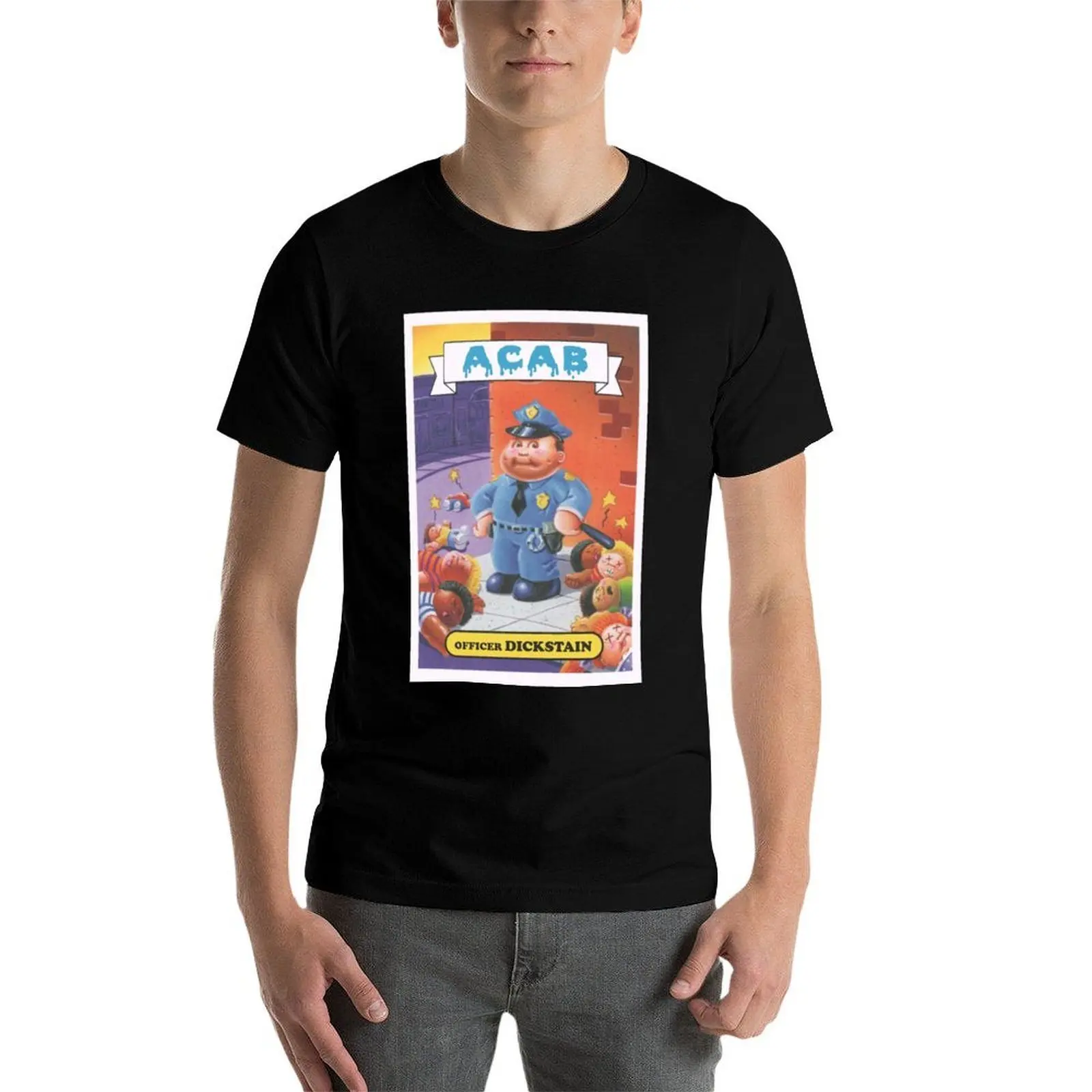 남성 캐주얼 셔츠용 ACAB 티셔츠 남성 셔츠 티셔츠 GPK 티셔츠 면 셔츠 면 남성용 부드러운 100%