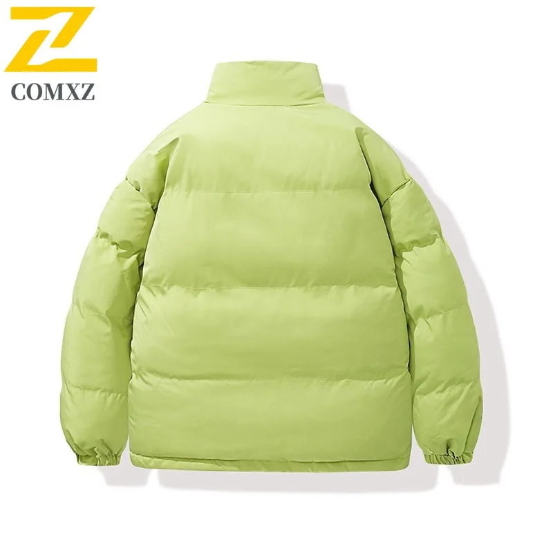 سترة مبطنة للسفر للرجال من COMXZ، كاجوال بياقة واقفة، سترة كورية خفيفة الوزن، ملابس شتوية خفيفة الوزن مقاومة للبرد #2