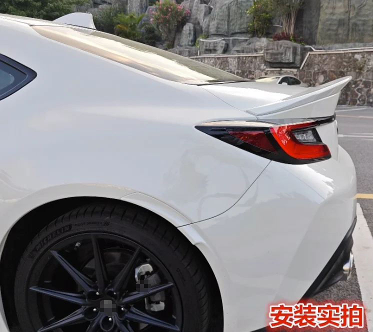 For TOYOTA ZA86 GR86 Subaru BRZ lip Spoiler Rear window Wing  Body Kit TRD style ABS material Adhesive installation 2022 2023