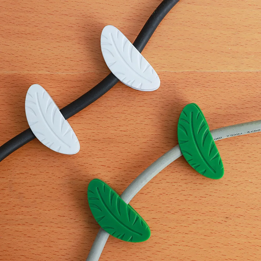 

8Pcs Plant Fixing Hook Leaf Shape Green Plastic Climbing Wall Vine Holder Durable Reusable Plant Support Clips for Garden